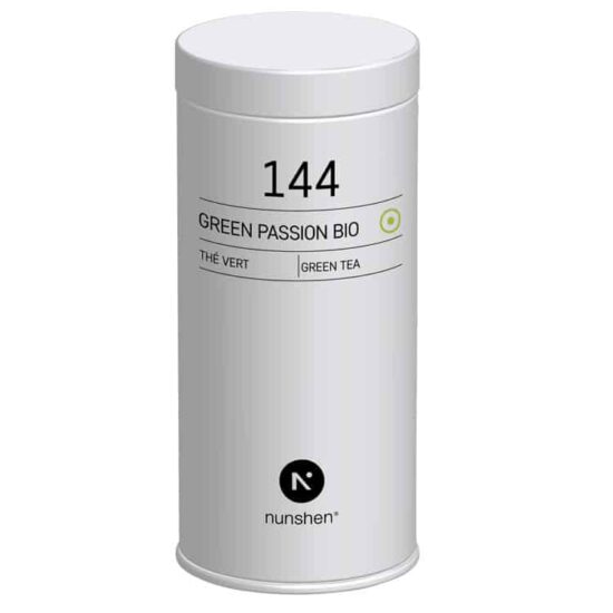 thé vert green passion bio 144b nunshen boite métal