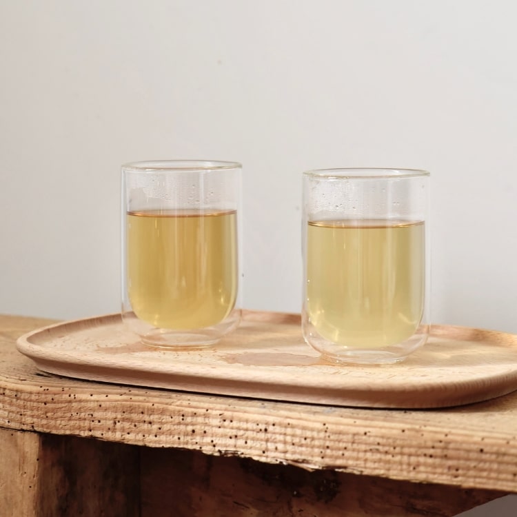 lot de 4 tasses en verre double paroi