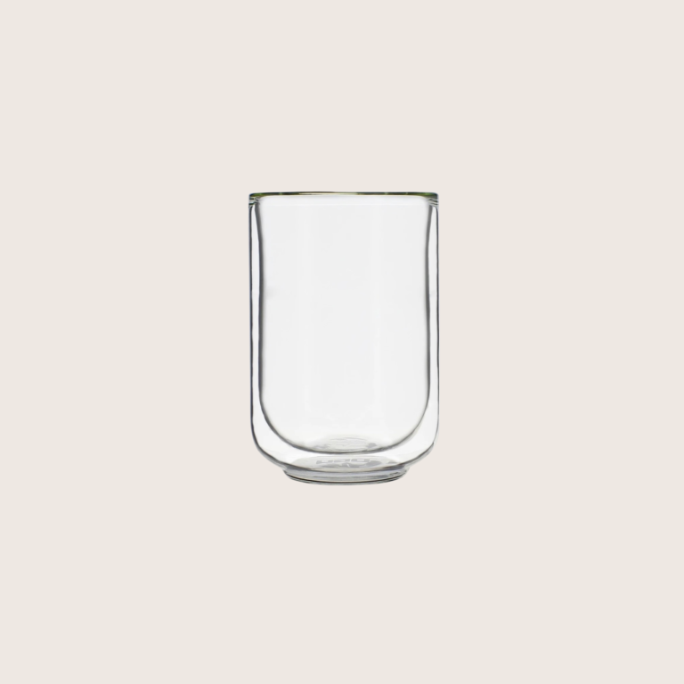 lot de 4 tasses en verre double paroi