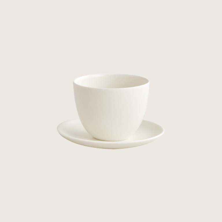 tasse et soucoupe – blanche