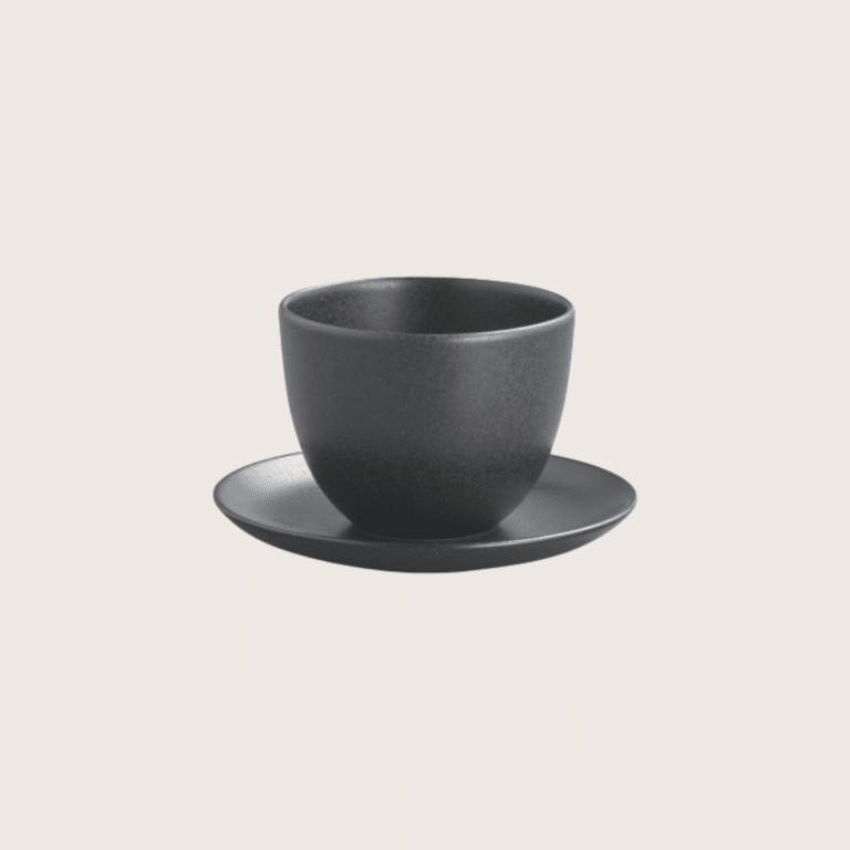 tasse et soucoupe – noire