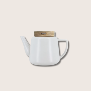 théière en porcelaine blanche enzo – 680 ml